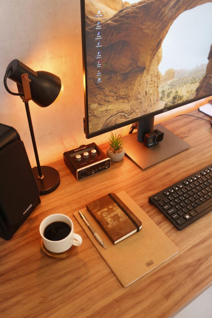 clean desk setup ideas