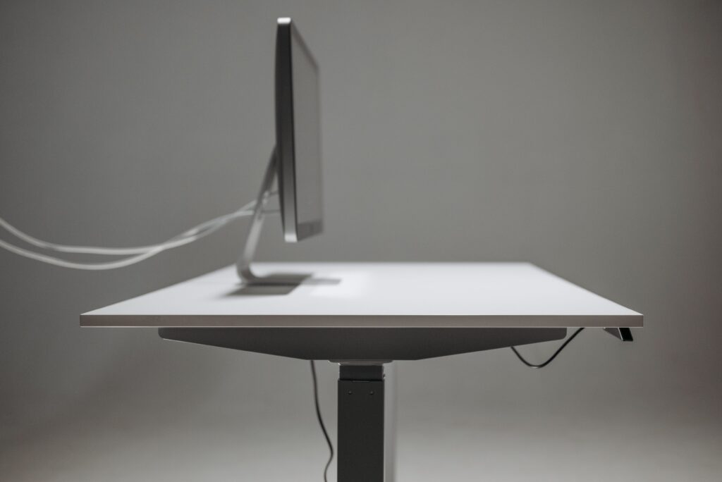 standing desk setup